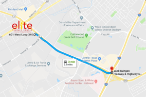 Google Map directions to New Elite Therapy Center Waco