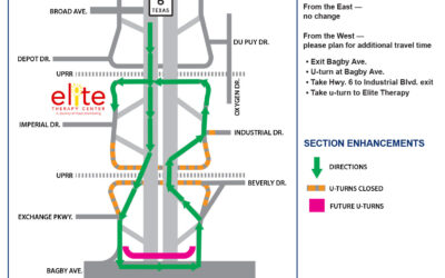 Elite Therapy Center Construction and Directions