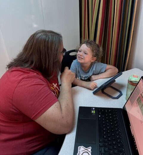 KarenKilleenST Karen Brown, CCC-SLP treats a child with speech therapy at Elite Therapy Center Killeen