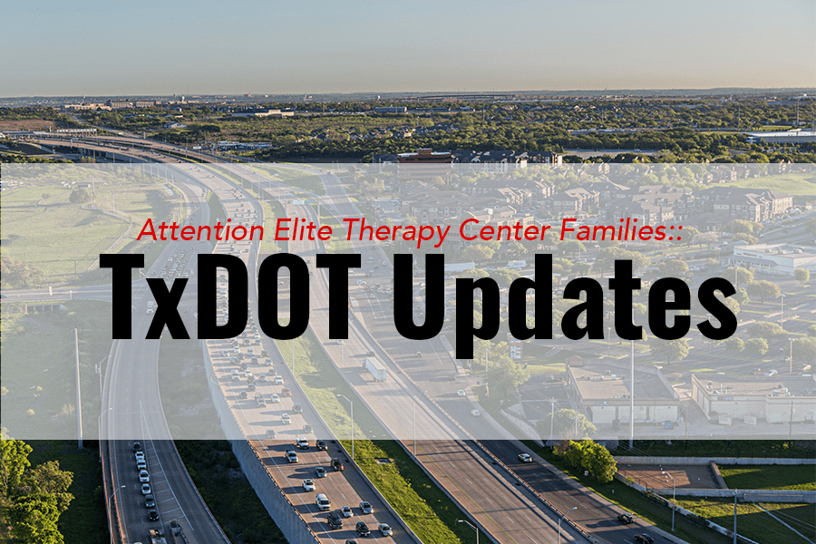 TxDot Updates for Elite Therapy Center