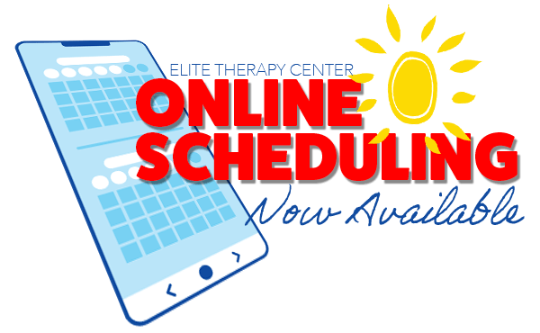 Online Scheduling available at Elite Therapy Center